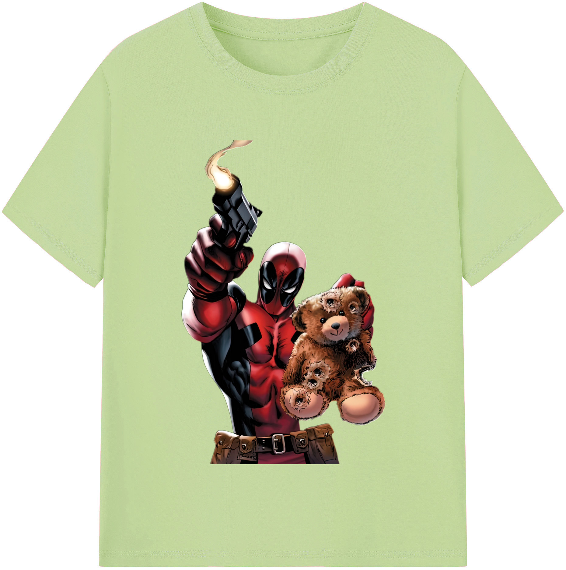 （画像用） Deadpool デッドプール 綿100％半袖Tシャツ（フロントプリント）